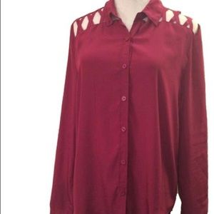 PAC Sun Nollie Maroon blouse